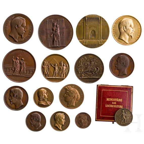 A collection of bronze medals, 19th/20th centuries