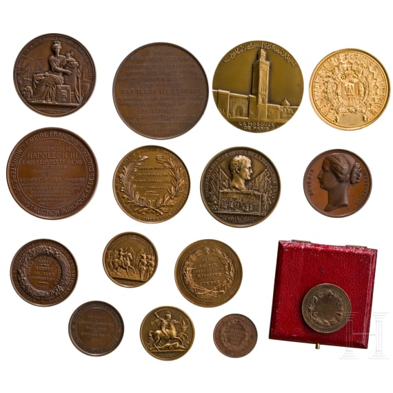 A collection of bronze medals, 19th/20th centuries