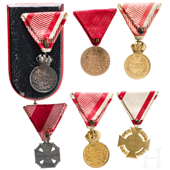 Six Austrian medals
