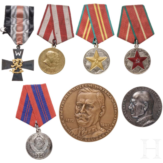 A collection of Polish and Soviet awards, 20th century