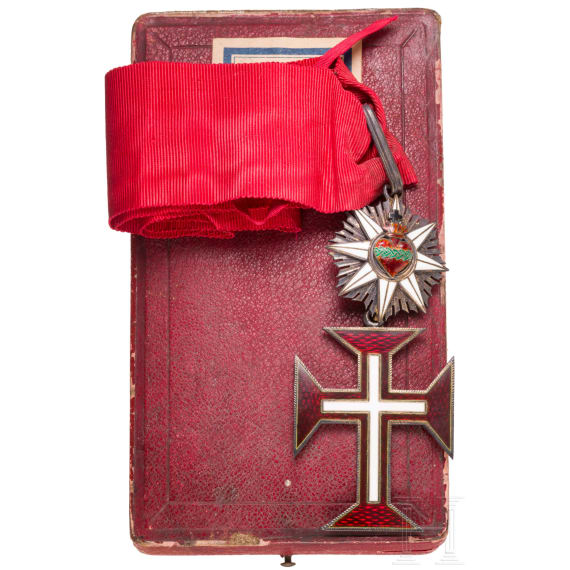Portugal - Order of Christ, Commander's cross with so-called Sacred Heart decoration