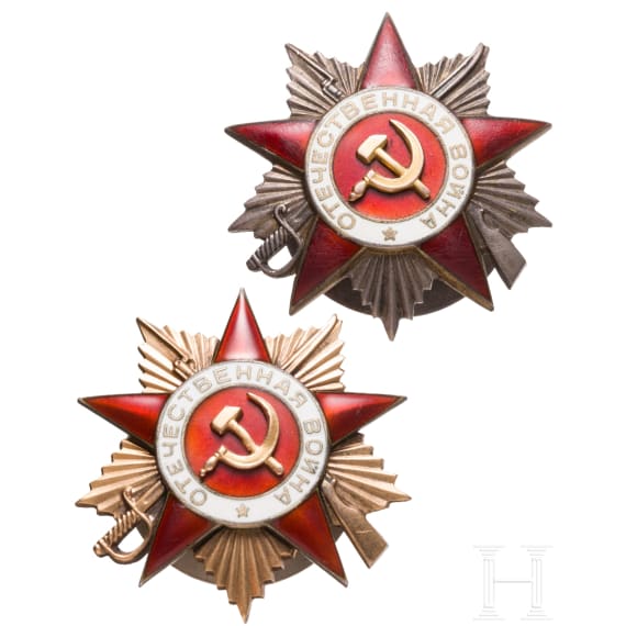 Two Orders of the Patriotic War, Soviet Union, from 1943