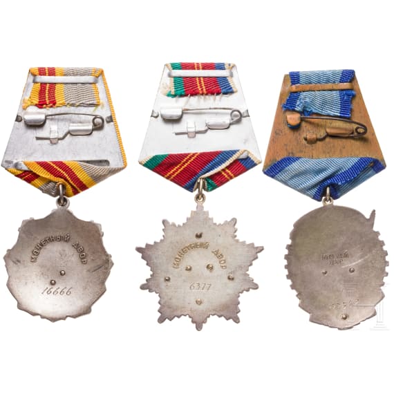 Three Soviet awards, Soviet Union from 1965