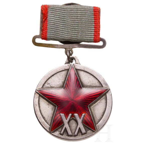 Medal "XX Years of the Red Workers' and Peasants' Army", Soviet Union 1938