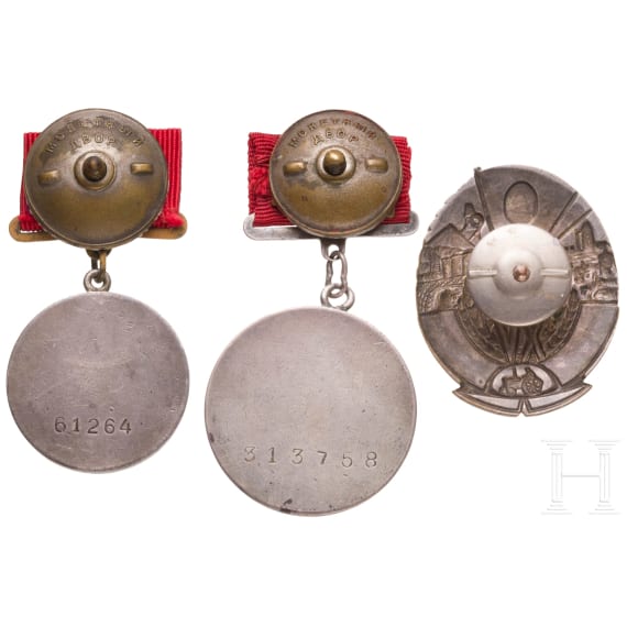 Three Soviet awards, Soviet Union from 1938