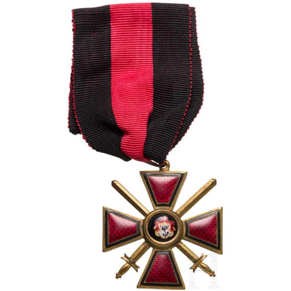 A Russian Order of St. Vladimir, Cross 3rd Class with Swords, circa 1916/17