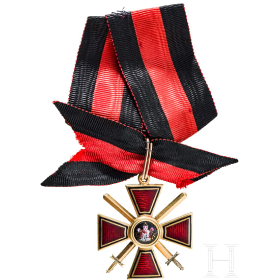 An Order of St. Vladimir &ndash; 4th Class Cross with Swords, Russia, circa 1870