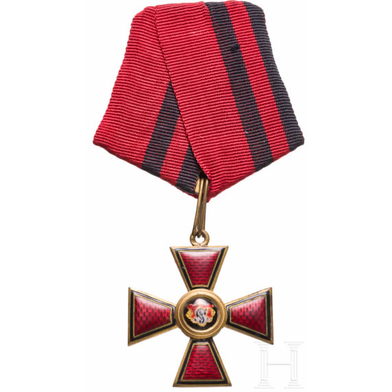 Order of St. Vladimir, a 4th class Cross, Russia circa 1916/17
