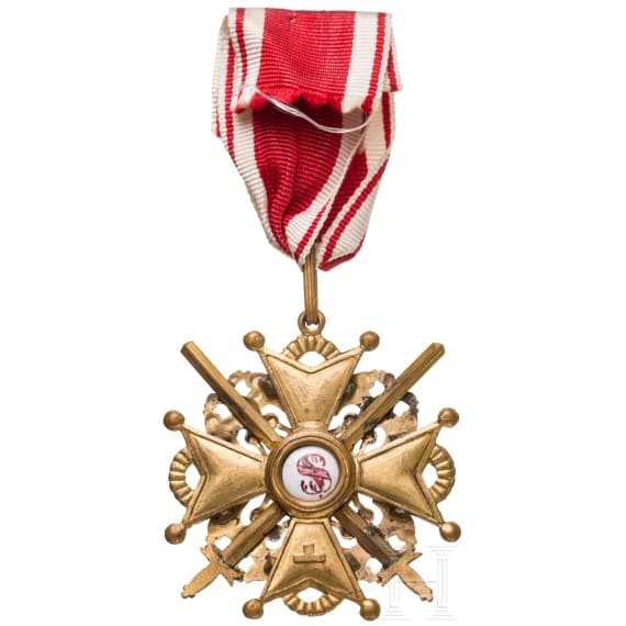 Russian Order of St. Stanislaus, Cross 2nd Class with Swords, Provisional Government, circa 1917/18