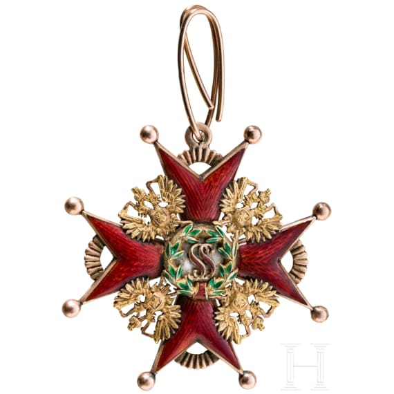 Order of St. Stanislaus, Cross 3rd Class, Russia, last quarter of the 19th century.