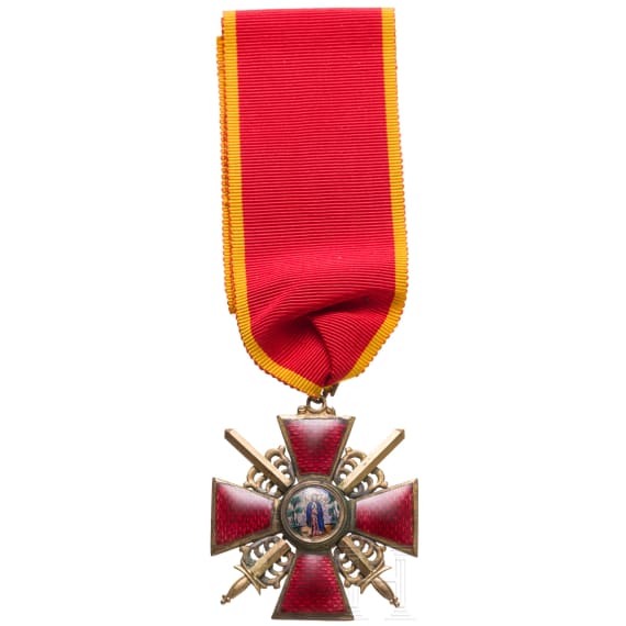 Russian Order of St. Anne, Cross 2nd Class with Swords, circa 1916/17