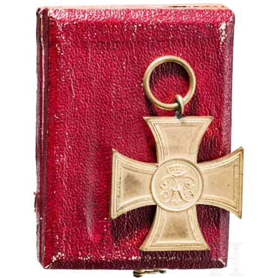 A cased Baden Commemorative Cross for Voluntary Service in 1870&ndash;71