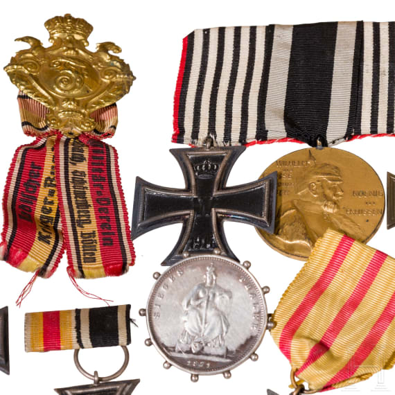 A small group of orders and decorations