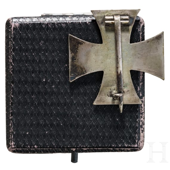 A cased Iron Cross 1914 1st class made by Klein in Oberstein
