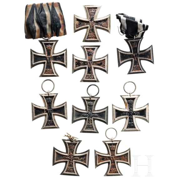 Nine Iron Crosses from 1914