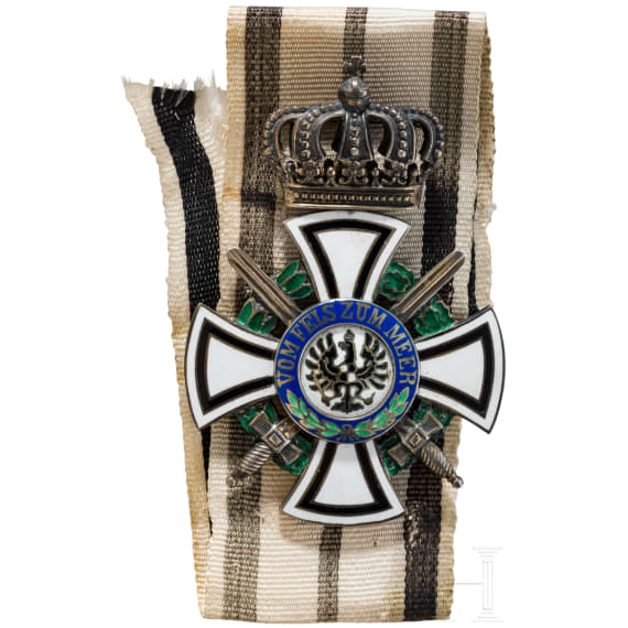 Royal House Order of Hohenzollern - a Knight's Cross with Swords