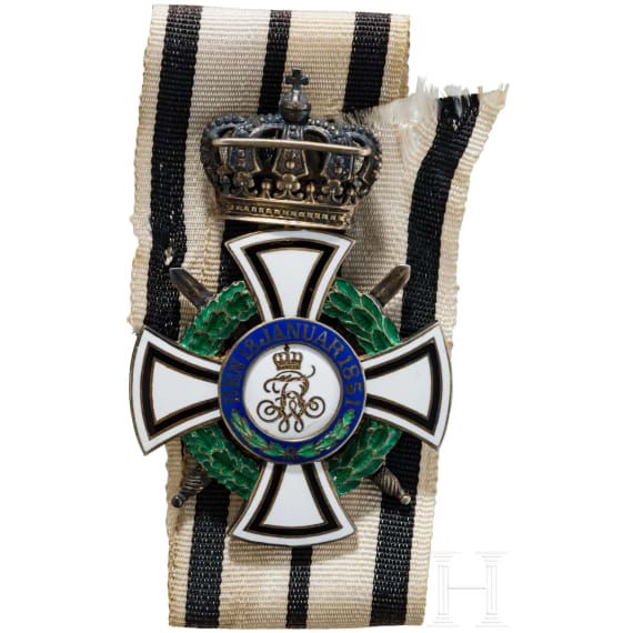 Royal House Order of Hohenzollern - a Knight's Cross with Swords