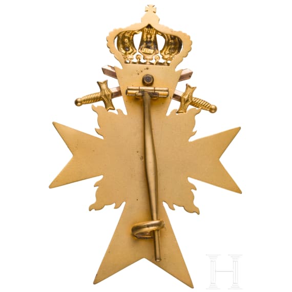 General Gerhard Tappen - A cased Officer's Cross with Flames and Swords of the Bavarian Military Order of Merit
