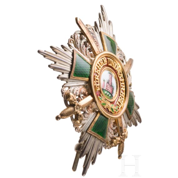 General Gerhard Tappen - Bruststern und Kommandeurskreuz 1.Klasse mit Schwertern des badischen Orden vom Z&auml;hringer L&ouml;wen im Etui