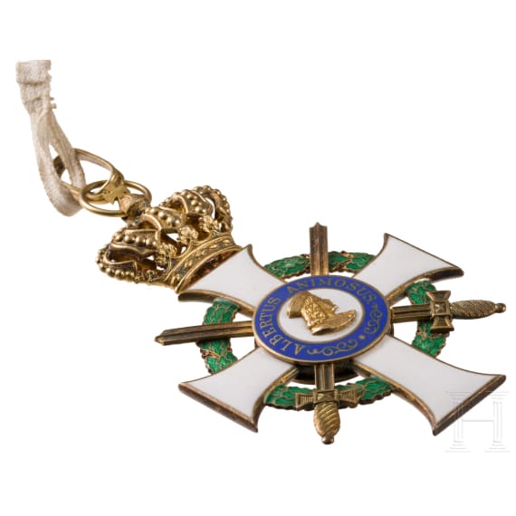 General Gerhard Tappen - A cased Commander's Cross with Swords of the Saxon Order of Albrecht