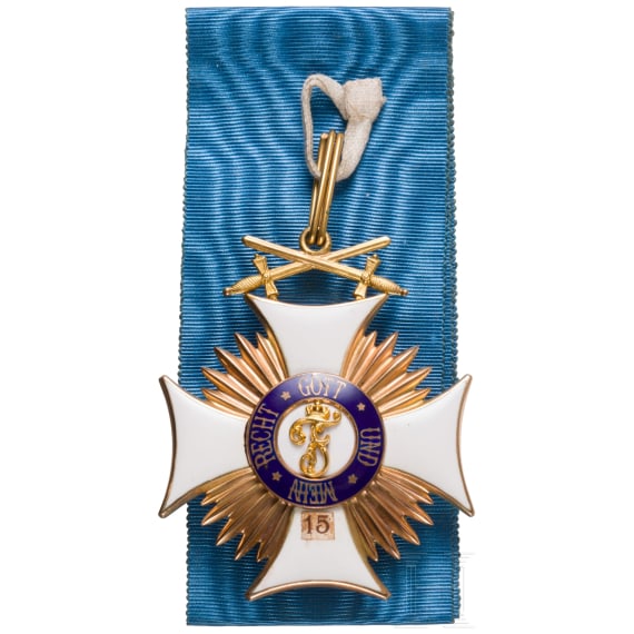 General Gerhard Tappen - Commander's Cross with Swords of the W&uuml;rttemberg Order of Frederick in a case