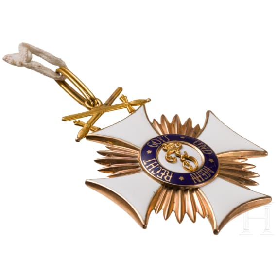 General Gerhard Tappen - Commander's Cross with Swords of the W&uuml;rttemberg Order of Frederick in a case