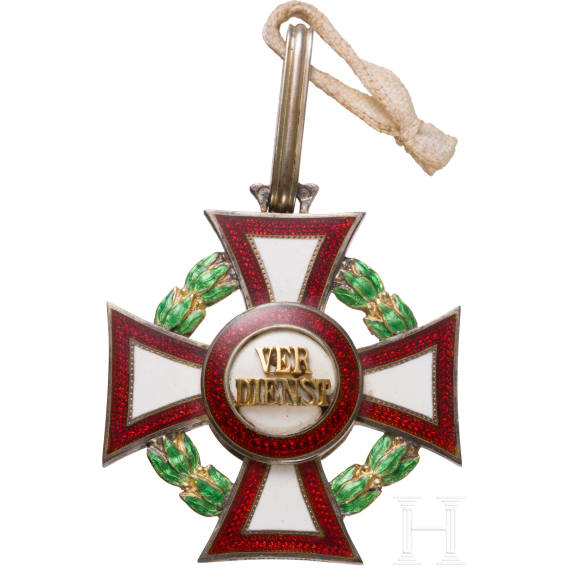General Gerhard Tappen - A cased Austrian Military Cross of Merit, 2nd Class, with war decoration