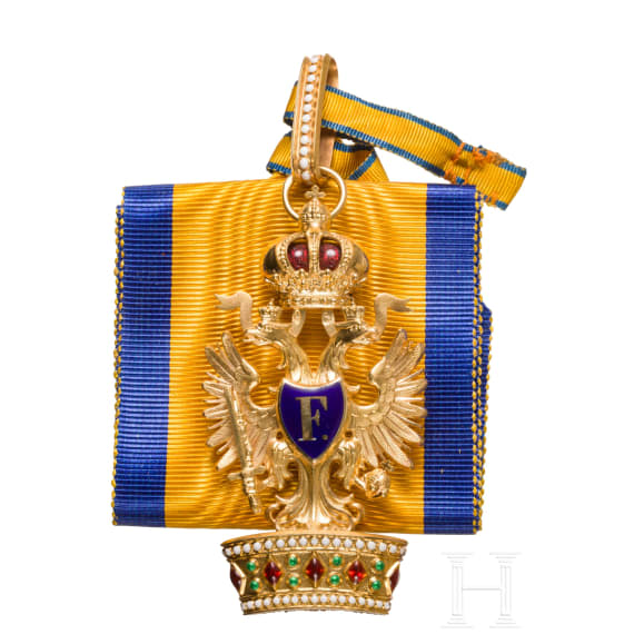 General Gerhard Tappen - A cased Order 2nd class of the Austrian Order of the Iron Crown