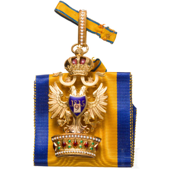 General Gerhard Tappen - A cased Order 2nd class of the Austrian Order of the Iron Crown