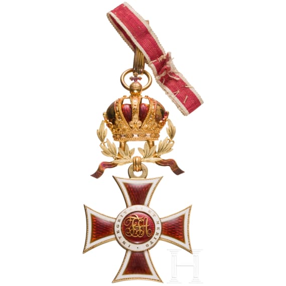 General Gerhard Tappen - A cased Commander's Cross with Knight's Cross of the Austrian Order of Leopold