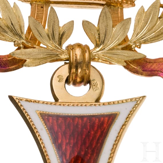 General Gerhard Tappen - A cased Commander's Cross with Knight's Cross of the Austrian Order of Leopold
