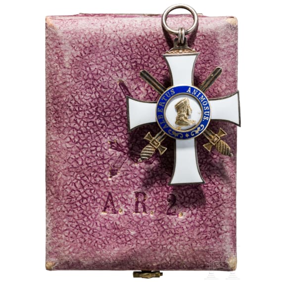 Order of Albrecht - a cased Knight's Cross 2nd Class with Swords