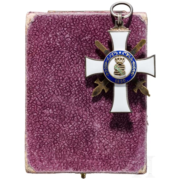 Order of Albrecht - a cased Knight's Cross 2nd Class with Swords