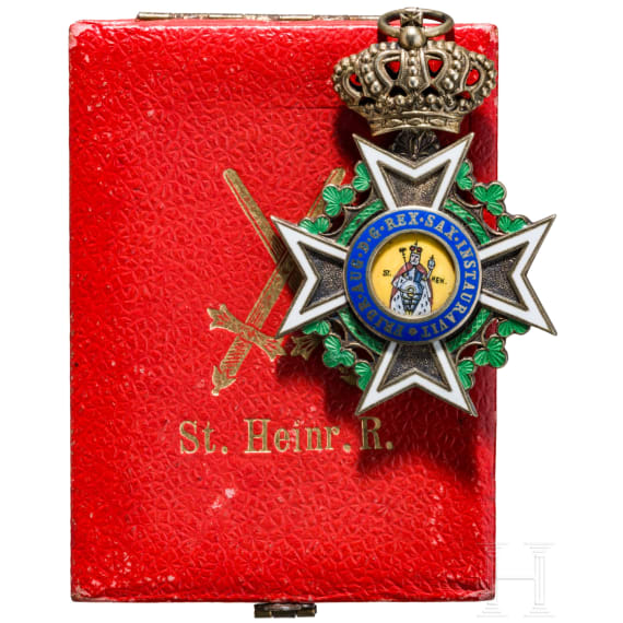 A cased Knight's Cross of the Military Order of St. Henry