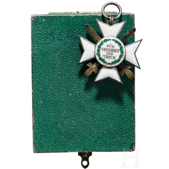 Order of Merit - A cased Knight's Cross, 2nd Class, with Swords