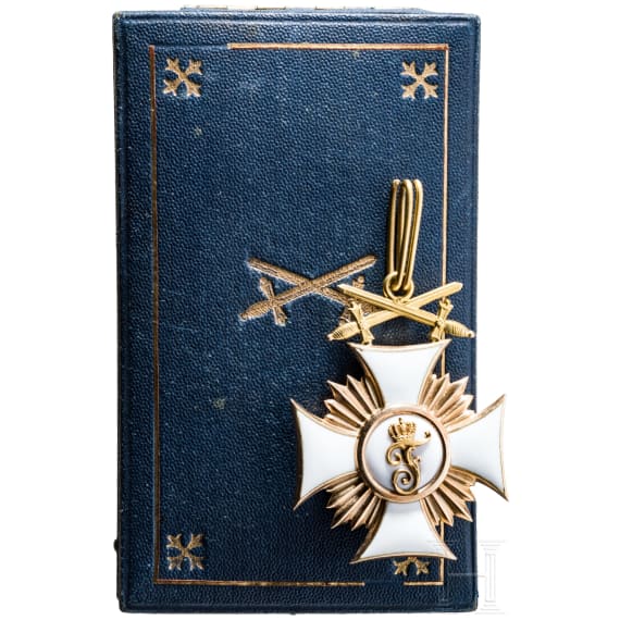 Order of Frederick, Knight's Cross, 1st Class with Swords, in its presentation case