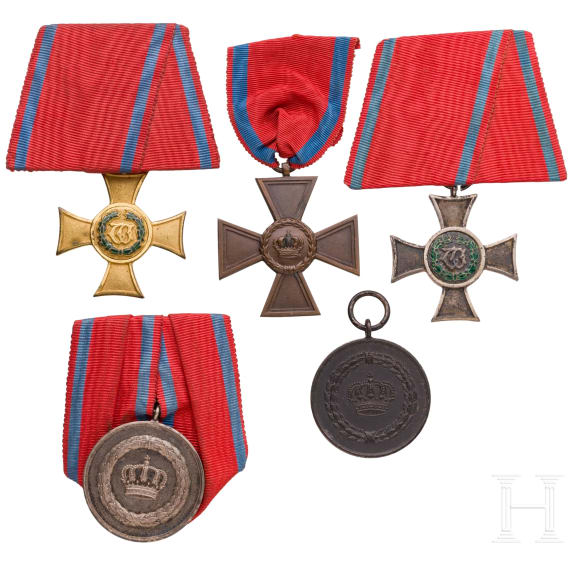 Collection of W&uuml;rttemberg Service Awards