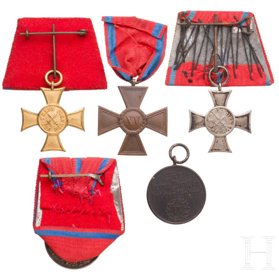 Collection of W&uuml;rttemberg Service Awards