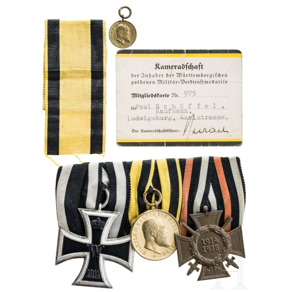 Paul Sch&ouml;ffel&mdash;A three-part medal bar