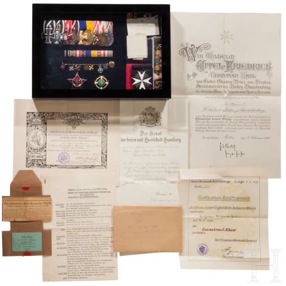 Major Wilhelm von Jecklin (1875&ndash;1937) &ndash; extensive collection of medals from the First World War and documents