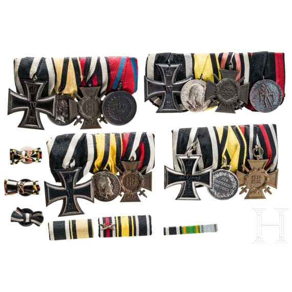 Kleine Sammlung von vier Ordenssschnallen