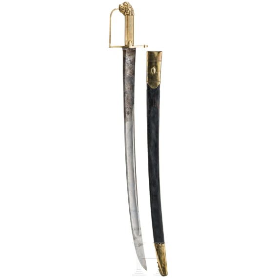 A lion&rsquo;s head grenadier sabre, 2nd half of the 18th century
