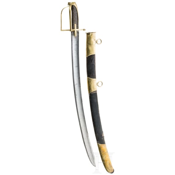 A hussar saber &agrave; garde tournante, 2nd half of the 18th century