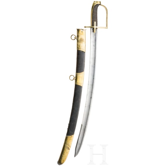 A hussar saber &agrave; garde tournante, 2nd half of the 18th century
