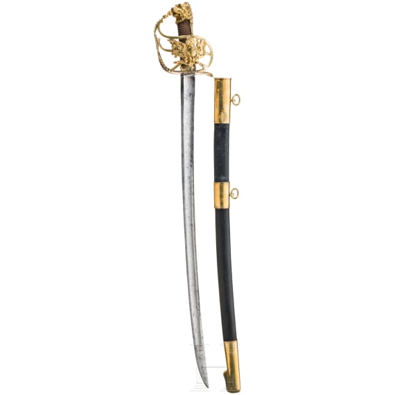 A French sabre of a high ranking officer of the National Volunteers, circa 1792