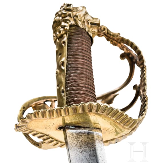 A French sabre of a high ranking officer of the National Volunteers, circa 1792