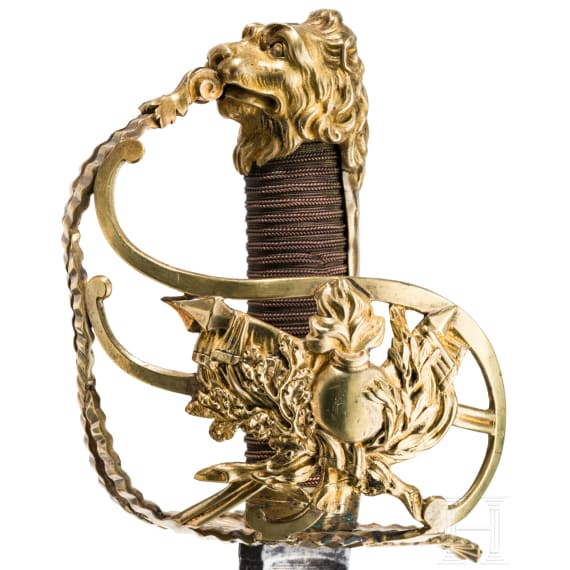A French sabre of a high ranking officer of the National Volunteers, circa 1792