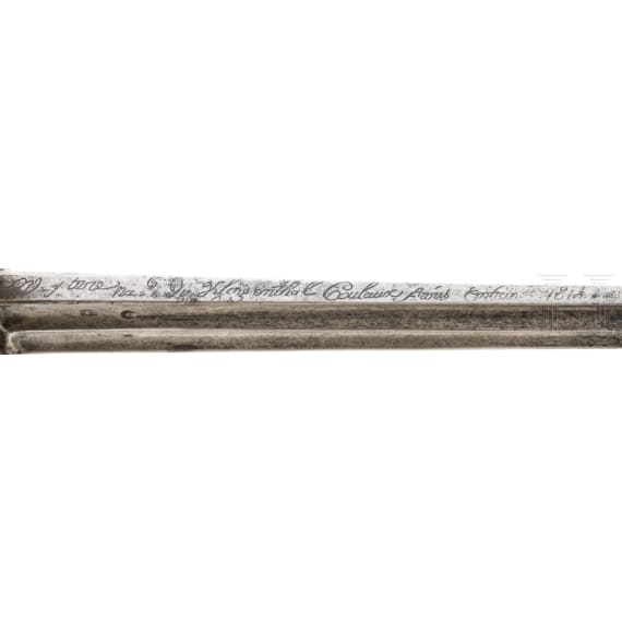 A pallash M an XI for cuirassier troopers, dated 1814