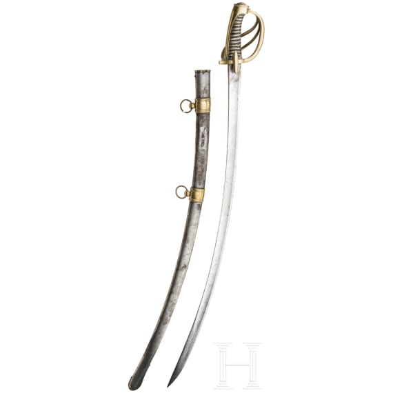 A sabre for members of the light cavalry, dated 1813