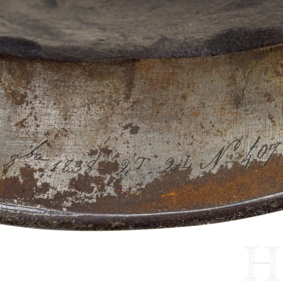 Helm M 1858 f&uuml;r Angeh&ouml;rige der K&uuml;rassiere und K&uuml;rass M 1825